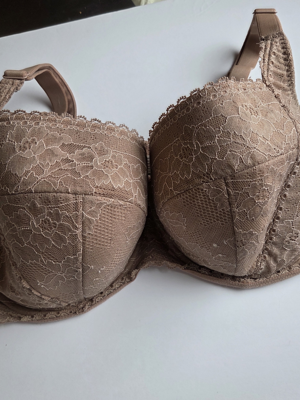 Panache Lace Underwire Bra in Taupe Beige
